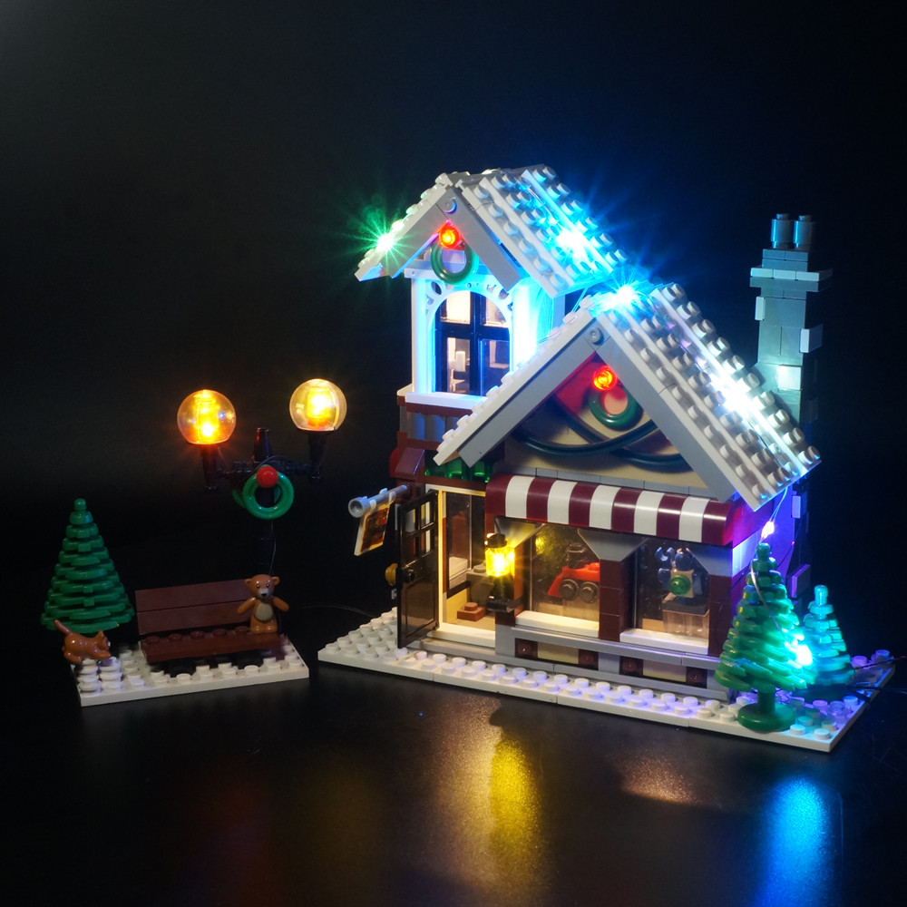 Lego Set Creator - Светодиодная подсветка для создания зимней деревни,