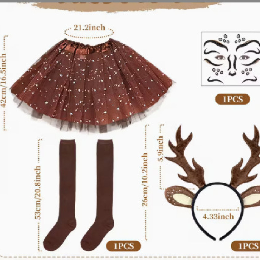Reindeer Antlers Headband - Декоративный рождественский ободок с рогами оленя,