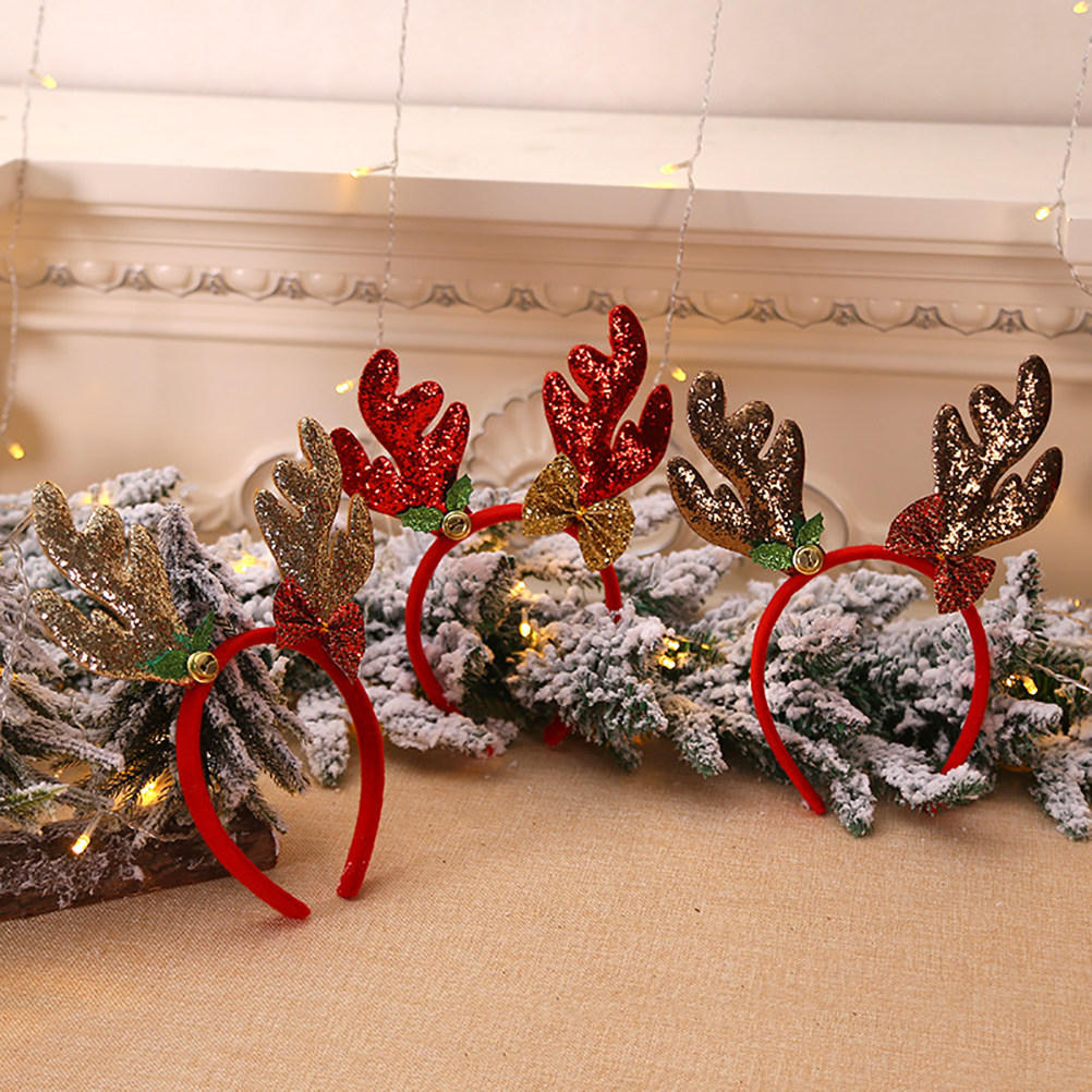 Reindeer Antlers Headband - 3 шт. рождественских ободков с рогами