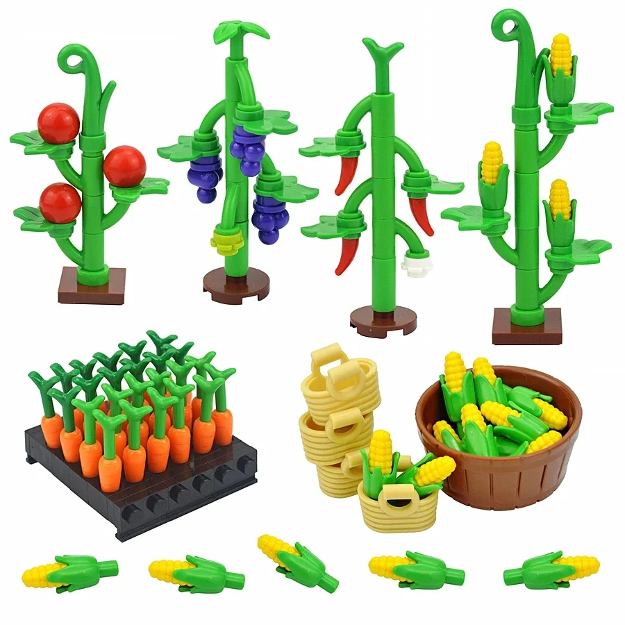 Lego Set City - MOC Сад Ферма Кирпичи Кукуруза Виноград