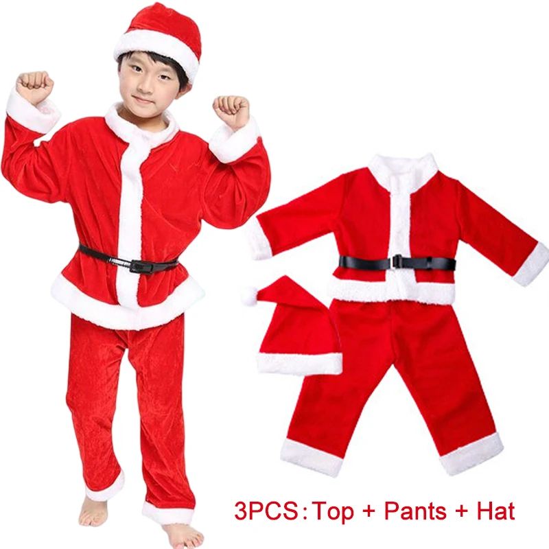Elf Costume Christmas - Новогодний детский костюм Санта-Клауса для косплея,