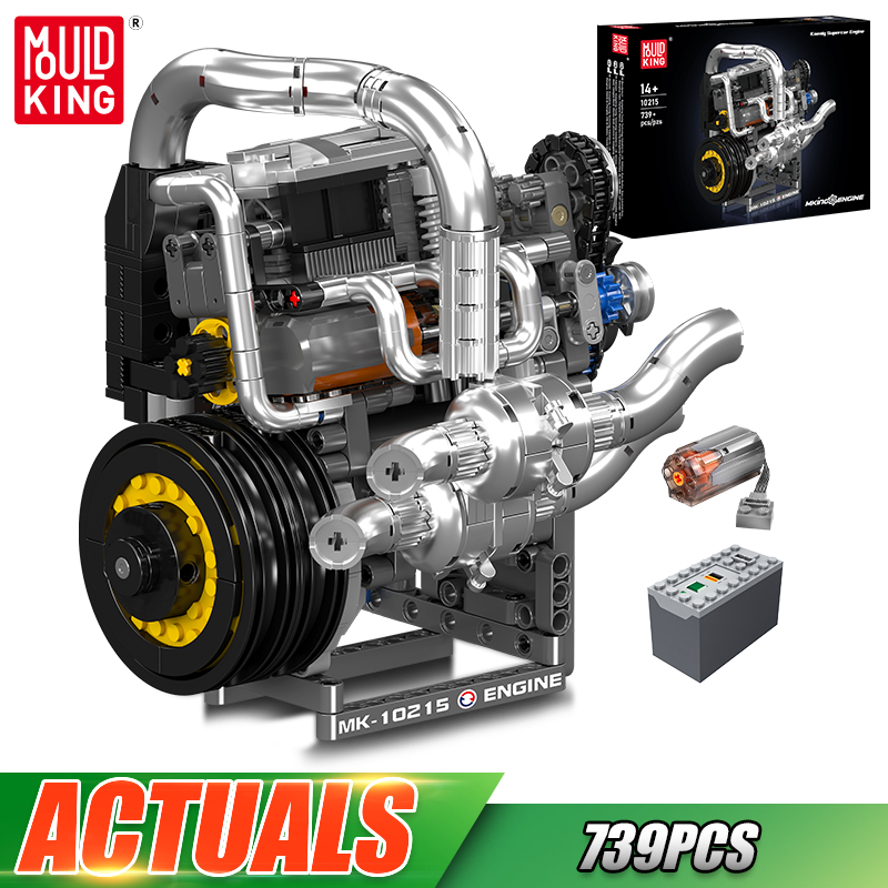 Lego Set Technic - Конструктор Mould King 10215: Двигатель суперкара,
