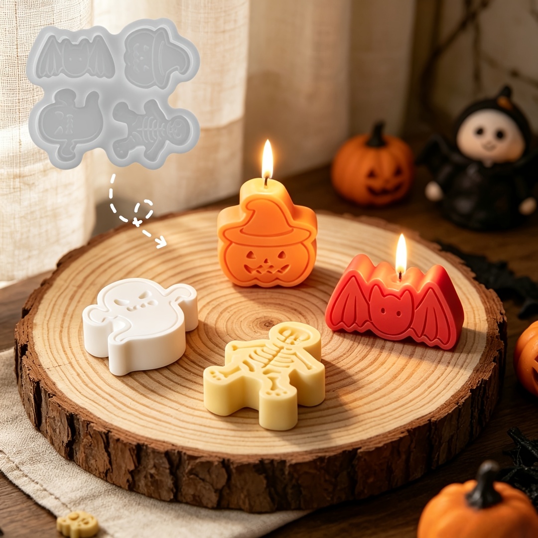 Holiday Candle Set - Набор силиконовых форм с 4 полостями