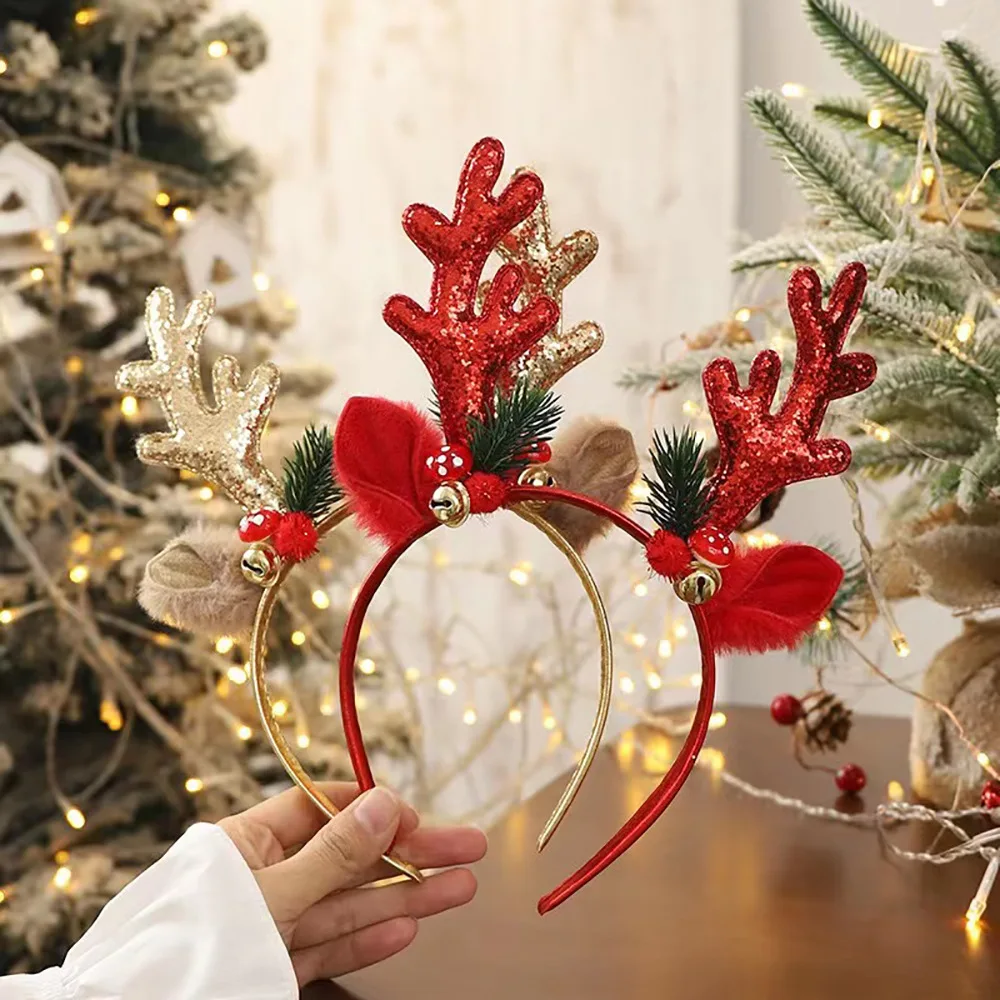 Рождественская блестящая повяз – обзор и цена Reindeer Antlers Headband