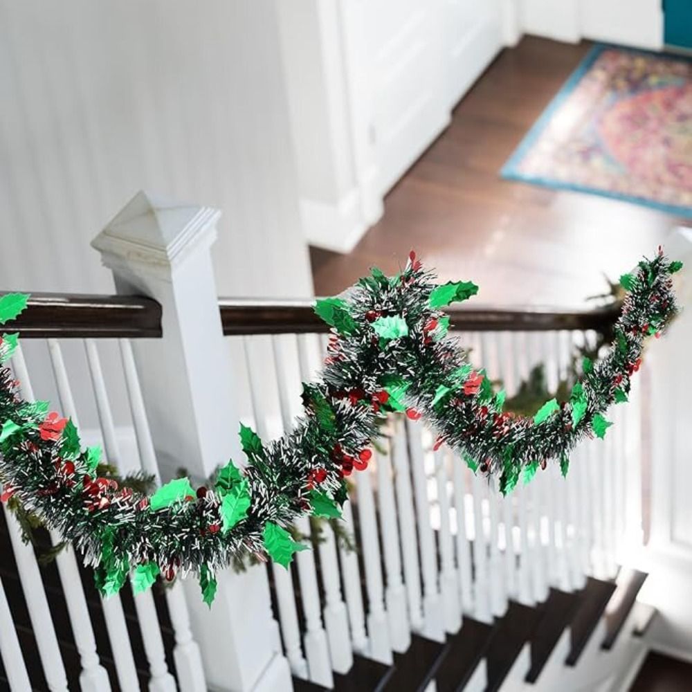 2 шт. многоразовые 2 м рождест – обзор и цена Tinsel Garland Decoration