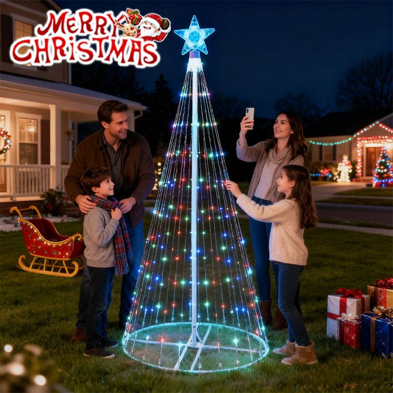 Светодиодные гирлянды с водопа – обзор и цена Star Tree Topper