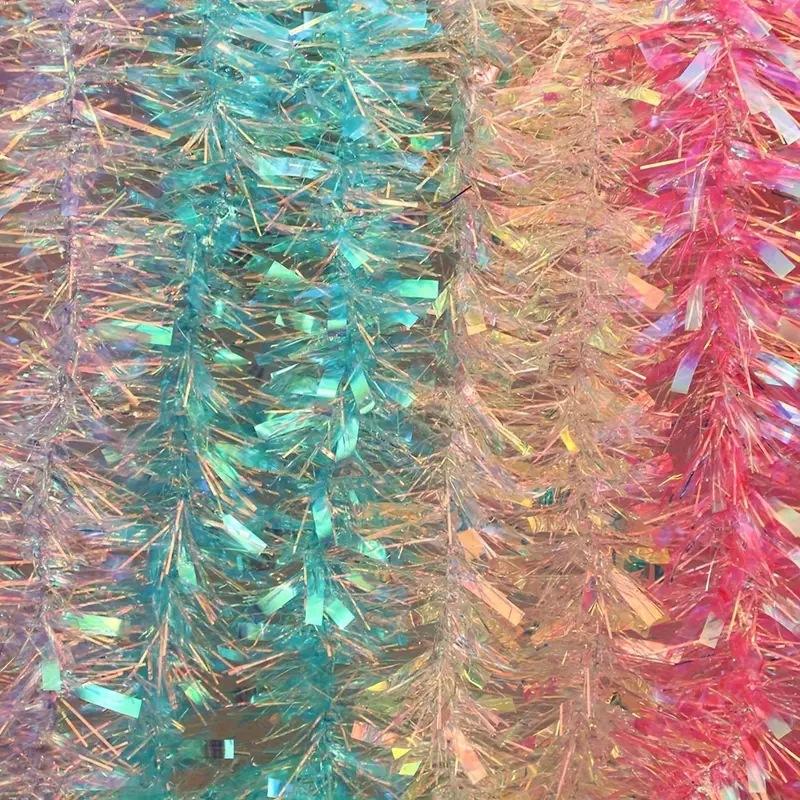 Светло-зеленая переливающаяся  – обзор и цена Tinsel Garland Decoration