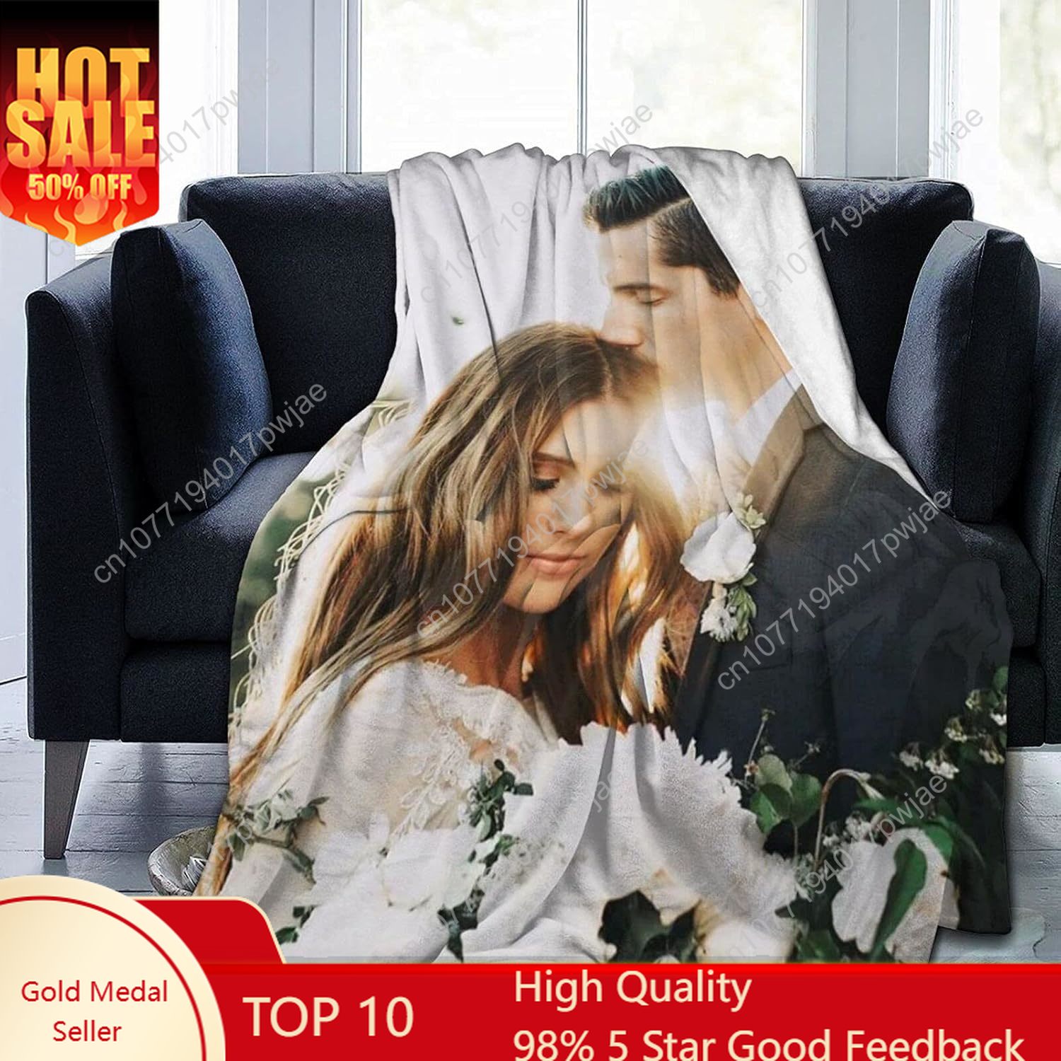 Одеяло на заказ с фотографией  – обзор и цена Christmas Throw Blanket