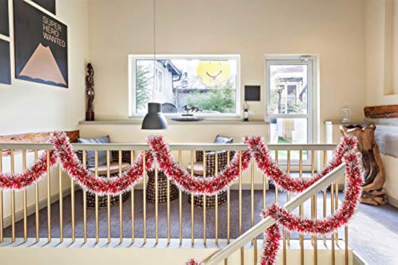 2 м Рождественская металлическ – обзор и цена Tinsel Garland Decoration