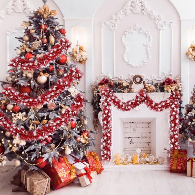 1 шт., рождественская мишура,  – обзор и цена Tinsel Garland Decoration