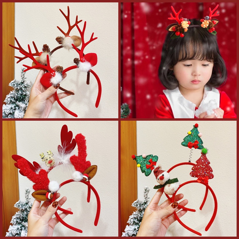 1-15 шт. Рождественские повязк – обзор и цена Reindeer Antlers Headband