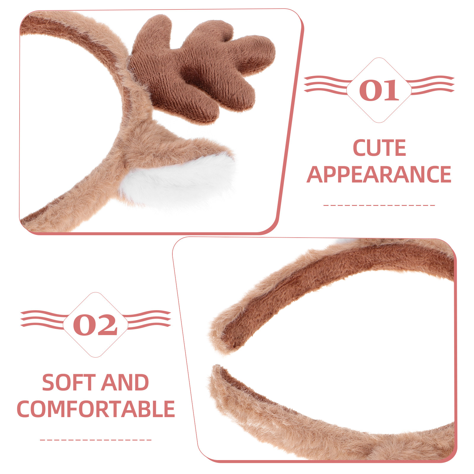 Рождественский ободок с дизайн – обзор и цена Reindeer Antlers Headband